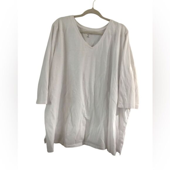 Women Within White T Shirt Size 3X - Picture 6 of 7